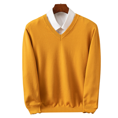 Bexford - Pull V-Neck en Pur pour Hommes