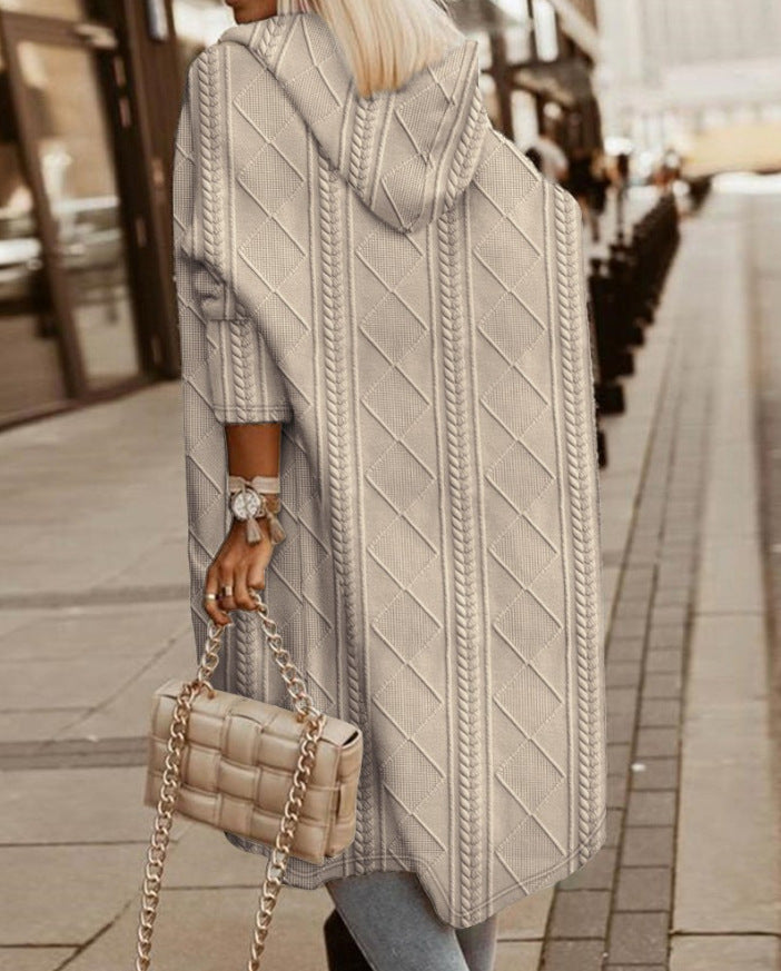 Maëlle | Long Hoodie Cardigan