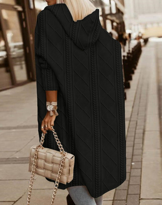 Maëlle | Long Hoodie Cardigan