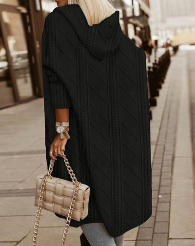 Maëlle | Long Hoodie Cardigan