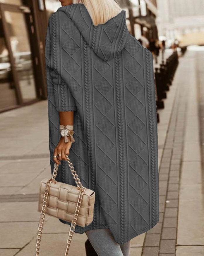 Maëlle | Long Hoodie Cardigan